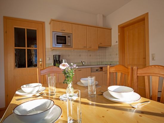 Küche im Apartment Pleschnitzzinken